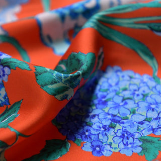 Zimmermann Floral Multi Color Non-Stretch Mulberry Silk Twill Satin DS01514 -18 Momme