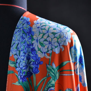 Zimmermann Floral Multi Color Non-Stretch Mulberry Silk Twill Satin DS01514 -18 Momme