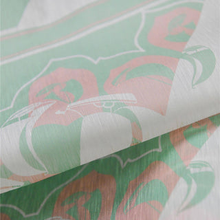 Zimmermann Conversational Green Non-Stretch Mulberry Silk Linen Blended Plain Woven DS01523