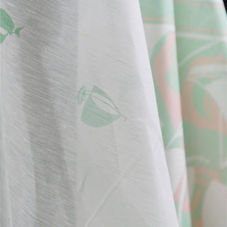 Zimmermann Conversational Green Non-Stretch Mulberry Silk Linen Blended Plain Woven DS01523