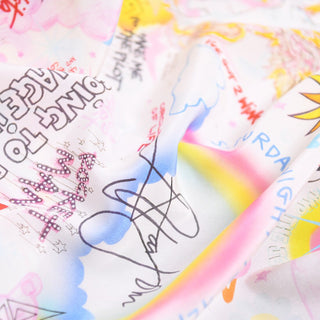 Réalisation Par Graffiti Multi Color Non-Stretch Mulberry Silk Crepe De Chine DS01607