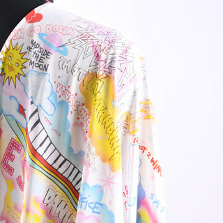 Réalisation Par Graffiti Multi Color Non-Stretch Mulberry Silk Crepe De Chine DS01607