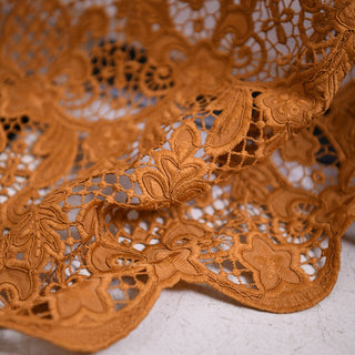 Zimmermann Solid Brown Non-Stretch Polyester Lace DS01612