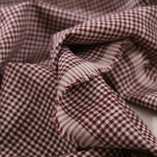 Zimmermann Houndstooth Brown Non-Stretch Linen Plain Woven DS01614