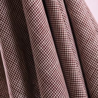 Zimmermann Houndstooth Brown Non-Stretch Linen Plain Woven DS01614