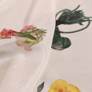 Made in Japan CABaN Fruits and Vegetables Off-White Non-Stretch Mulberry Silk Habotai DS01616 -10 Momme