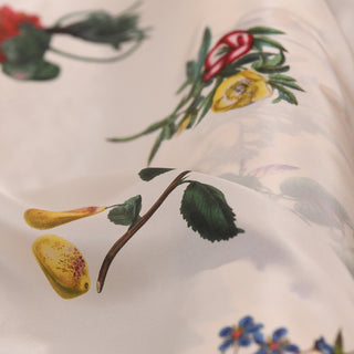 Made in Japan CABaN Fruits and Vegetables Off-White Non-Stretch Mulberry Silk Habotai DS01616 -10 Momme
