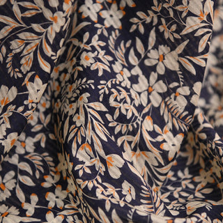 Zimmermann Floral Blue Non-Stretch Combed Cotton Dobby Jacquard DS01618