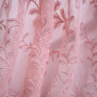 Zimmermann Botanical Pink Non-Stretch Embroidery Viscose Plain Woven DS01619