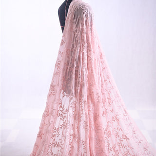 Zimmermann Botanical Pink Non-Stretch Embroidery Viscose Plain Woven DS01619