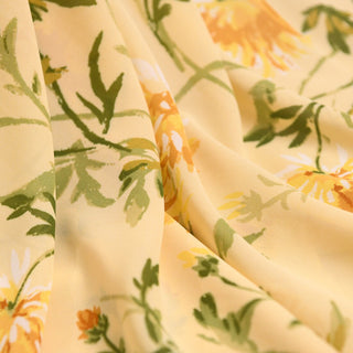 Reformation Floral Yellow Non-Stretch Viscose Georgette DS01631