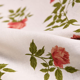 Reformation Floral Off-White Non-Stretch Linen Plain Woven DS01633