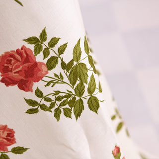 Reformation Floral Off-White Non-Stretch Linen Plain Woven DS01633