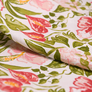 Reformation Floral Multi Color Non-Stretch Linen Plain Woven DS01635