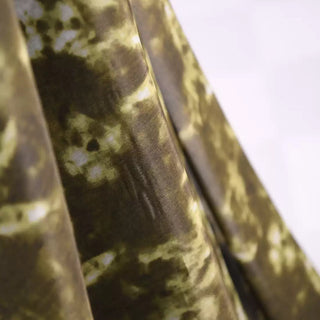 Diane von Furstenberg Tie Dye Green Non-Stretch Tencel™ / Lyocell Mulberry Silk Blended Crepe DS01637