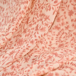 Reformation Floral Pink Non-Stretch Viscose Georgette DS01641