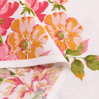 Reformation Floral Multi Color Non-Stretch Linen Plain Woven DS01649