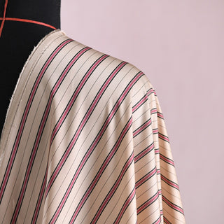 Zimmermann Stripes Off-White Non-Stretch Cupro Plain Woven DS01658