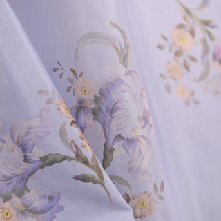 Zimmermann Floral Purple Non-Stretch Polyester Organza DS01661