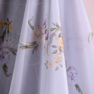 Zimmermann Floral Purple Non-Stretch Polyester Organza DS01661