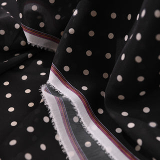 Zimmermann Polka Dot Black Non-Stretch Polyester Organza DS01662