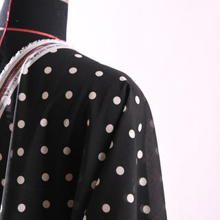 Zimmermann Polka Dot Black Non-Stretch Polyester Organza DS01662