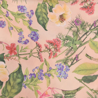 Japanese Designer Floral Pink Non-Stretch Mulberry Silk Georgette DS01683 -10 Momme