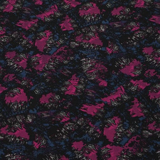 Japanese Fashion Designer Abstract Multi Color Stretch Mulberry Silk Elastane Blended Crepe De Chine DS02601 -23 Momme