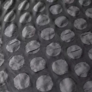 Japanese Fashion Designer Polka Dot Gray Non-Stretch Salt Shrinking / Puckered Triacetate Polyester Blended Jacquard Satin DS03641