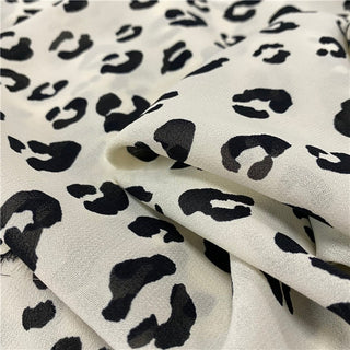 Yardblox Exclusive Reformation Animal Off-White Non-Stretch Viscose Crepe DS06531