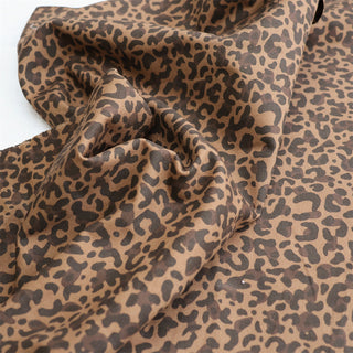 Japanese Fashion Designer Animal Brown Non-Stretch Cotton Twill DS06540