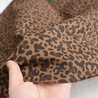 Japanese Fashion Designer Animal Brown Non-Stretch Cotton Twill DS06540