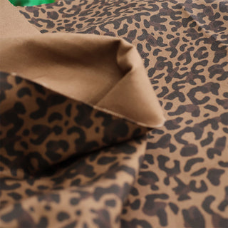 Japanese Fashion Designer Animal Brown Non-Stretch Cotton Twill DS06540