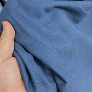 Japanese Fashion Designer Solid Blue Non-Stretch Cotton Double Gauze DS06545