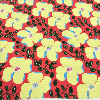 Rhode Floral Multi Color Non-Stretch Viscose Plain Woven DS06604