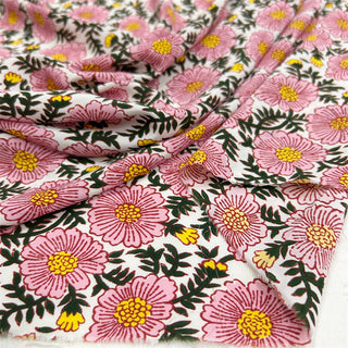 Rhode Floral Multi Color Non-Stretch Viscose Plain Woven DS06607