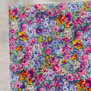 Japanese Fashion Designer Floral Multi Color Non-Stretch Cotton Broadcloth Poplin DS06616