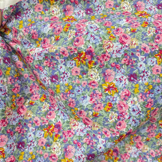 Japanese Fashion Designer Floral Multi Color Non-Stretch Cotton Broadcloth Poplin DS06646