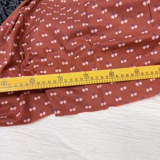Korean Fashion Designer Fruits and Vegetables Red Non-Stretch Cotton Plain Woven DS06651