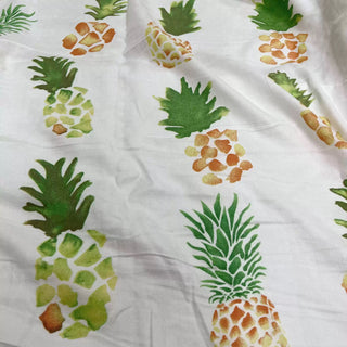 Japanese Fashion Designer Fruits and Vegetables Off-White Non-Stretch Cotton Double Gauze DS09602