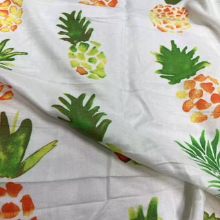 Japanese Fashion Designer Fruits and Vegetables Off-White Non-Stretch Cotton Double Gauze DS09602