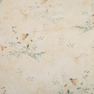 Japanese Artisan Independent Designer Botanical Pink Non-Stretch Ramie Plain Woven DS11623