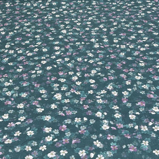 Japanese Artisan Independent Designer Floral Multi Color Non-Stretch Ramie Plain Woven DS11632