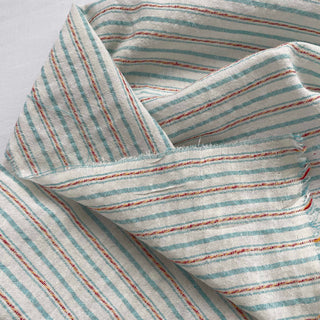 Korean Fashion Designer Stripes White Non-Stretch Softened Cotton Viscose Blended Plain Woven DS16527