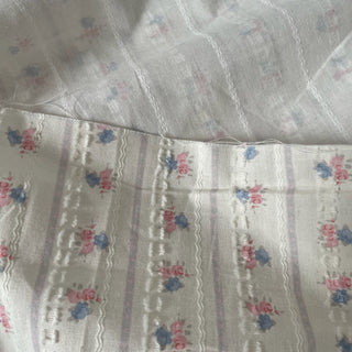 Korean Fashion Designer Floral Off-White Non-Stretch Cotton Dobby Jacquard DS16538