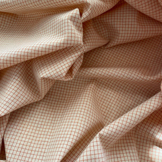 Korean Fashion Designer Gingham Multi Color Non-Stretch Cotton Polyester Blended Plain Woven DS16602