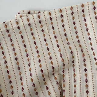 Japanese Fashion Designer Geometric Off-White Non-Stretch Cotton Dobby Jacquard DS16610