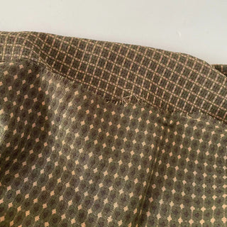 Japanese Fashion Designer Geometric Green Non-Stretch Cotton Dobby Jacquard DS16616