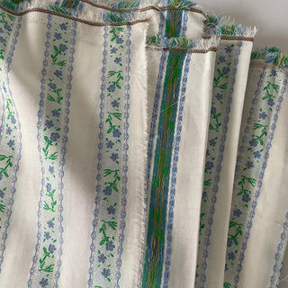 Korean Fashion Designer Stripes Off-White Non-Stretch Cotton Dobby Jacquard DS16635