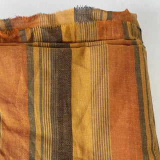 Korean Fashion Designer Stripes Yellow Non-Stretch Cotton Dobby Jacquard DS16639